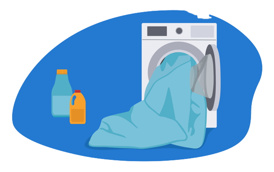 Lavar colcha de verano.